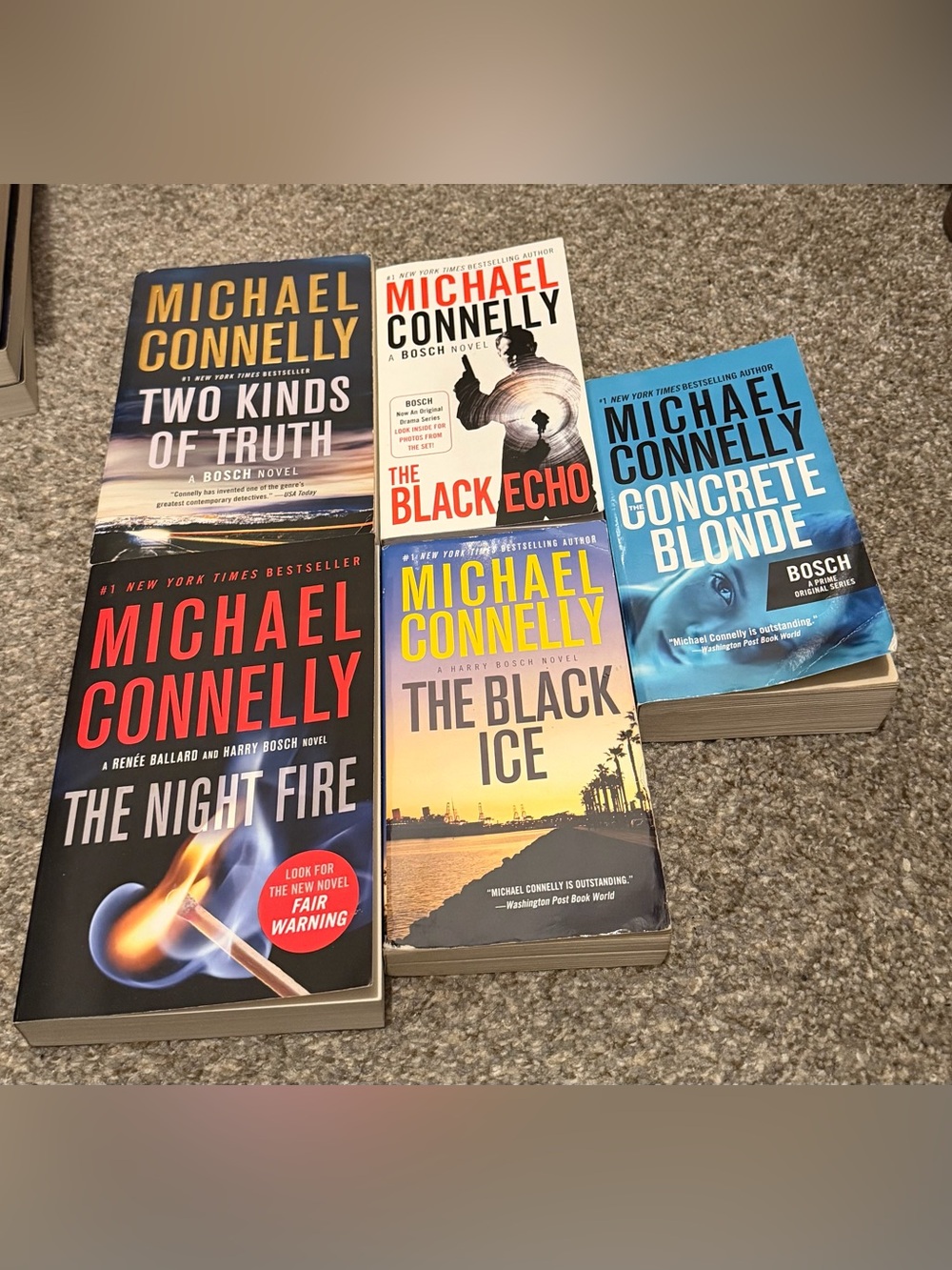 Michael Connelly Paperback 5 Book Lot - Multiple Titles